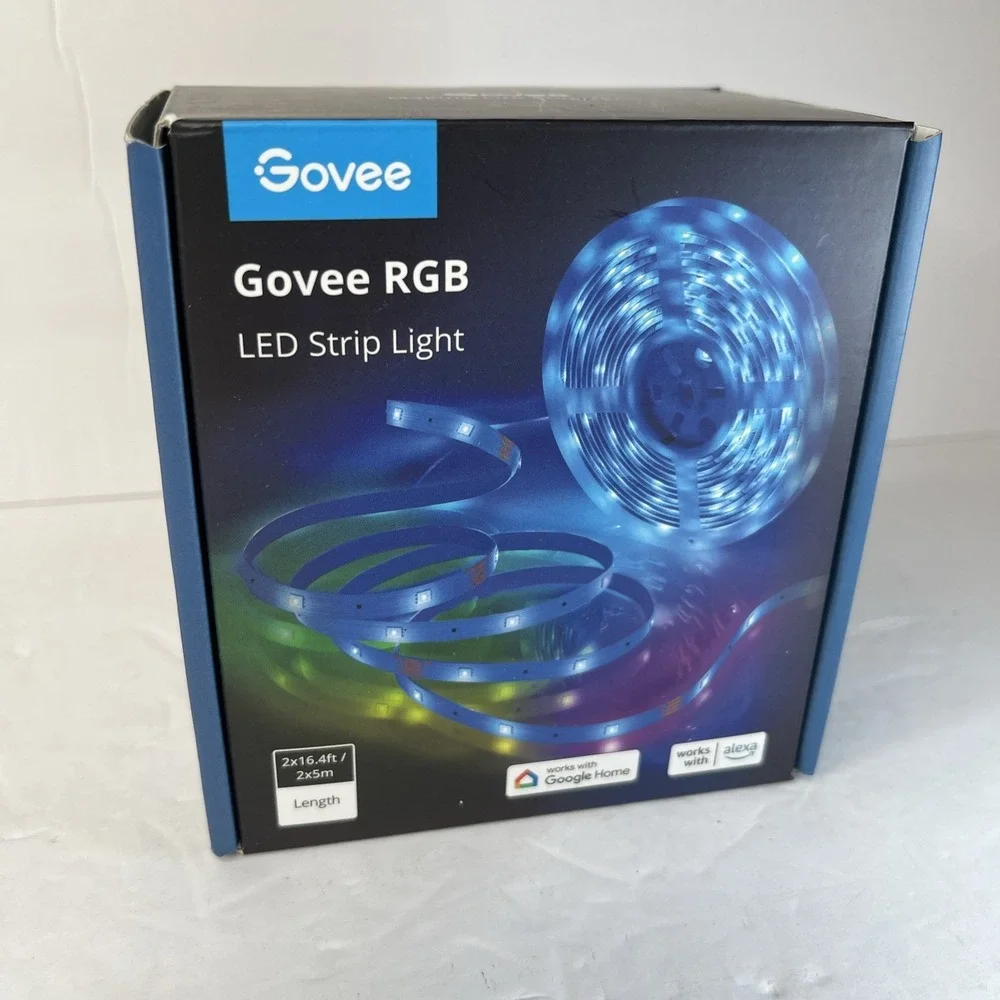 LED Strip Light RGB Length 2 x 16.4ft 2 x 5m Govee H6110 Sealed